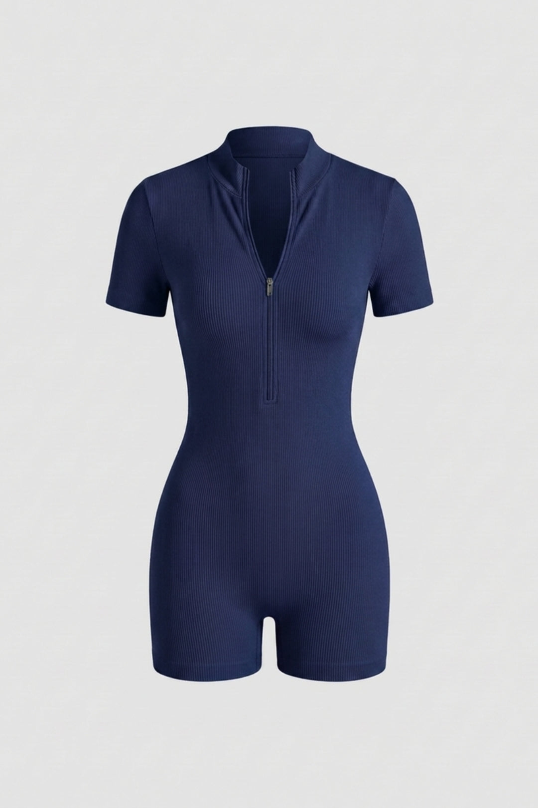 Dames Biker One Piece | Sculpting Fit | Korte Mouwen | Sportieve Workout Jumpsuit