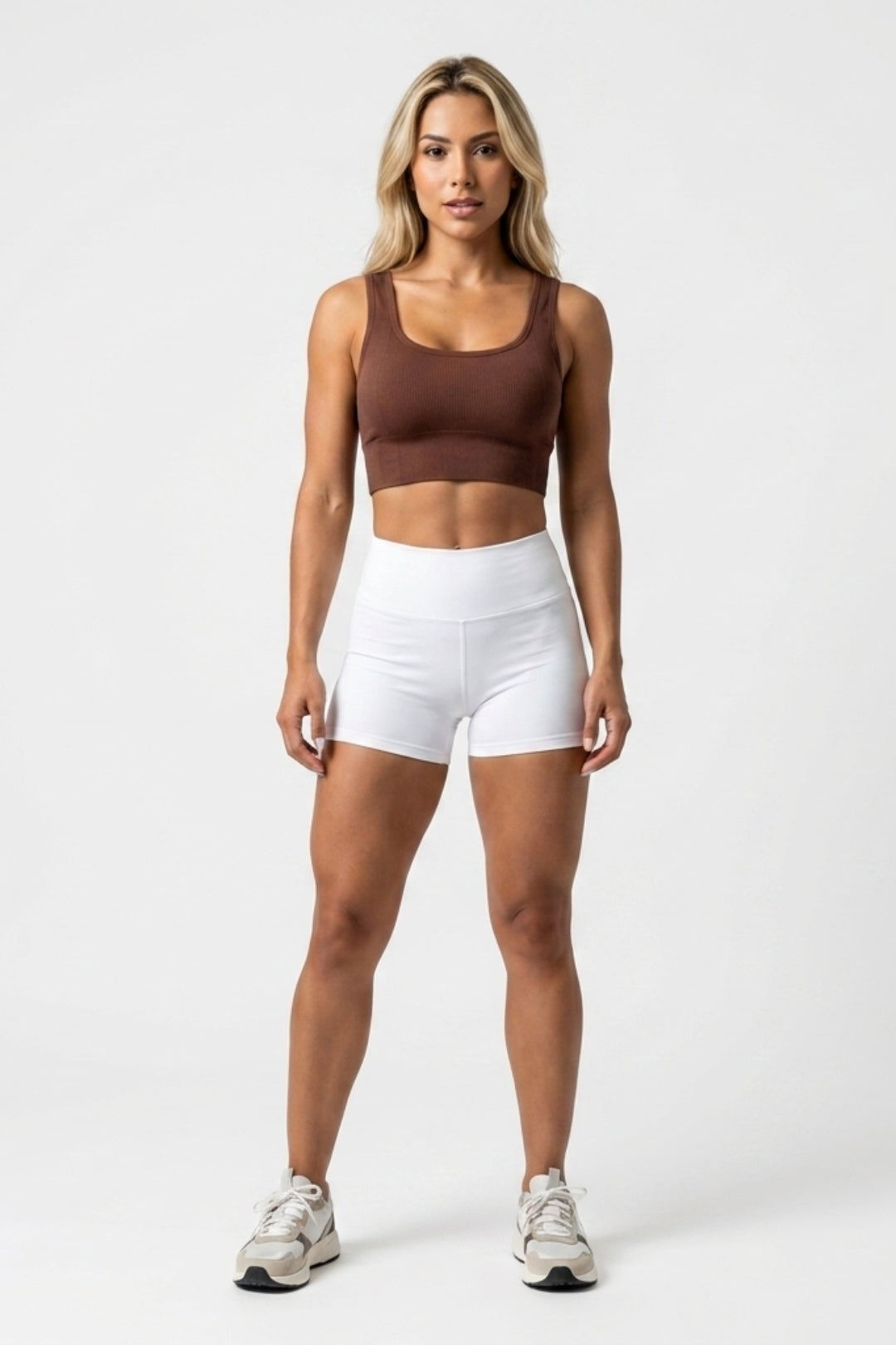 Dames Cropped Tank Top | Sculpting Fit | Sport Bra Top