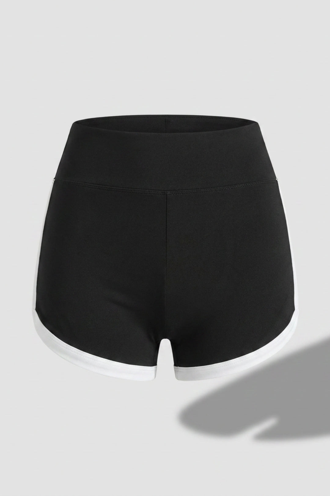 Dames High Waist Short | Aansluitende Fit | Contrast Rand | Sportieve Short