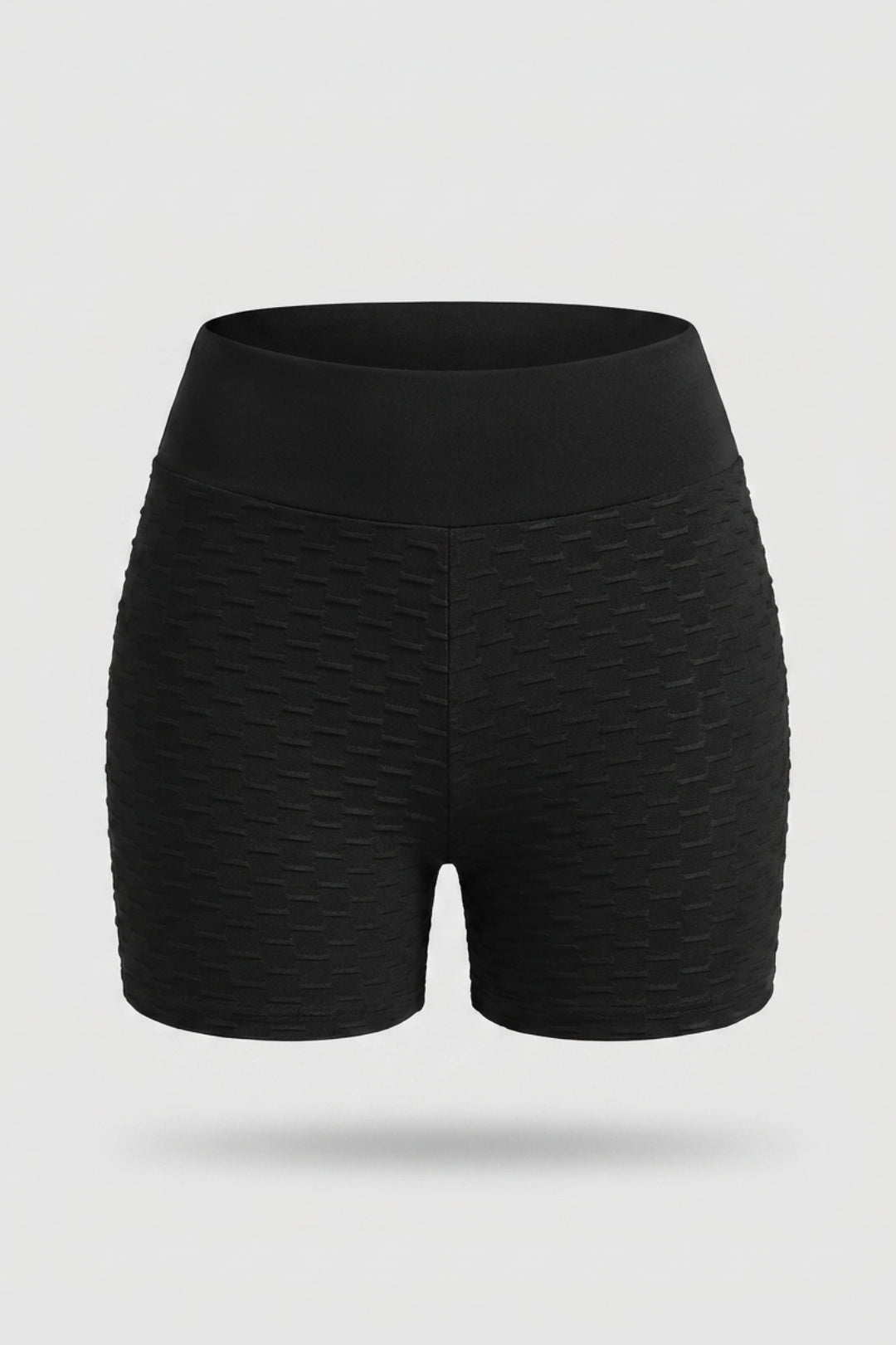 Dames High Waist Shorts | Aansluitende Fit | Textured Panels | Sportieve Workout Short