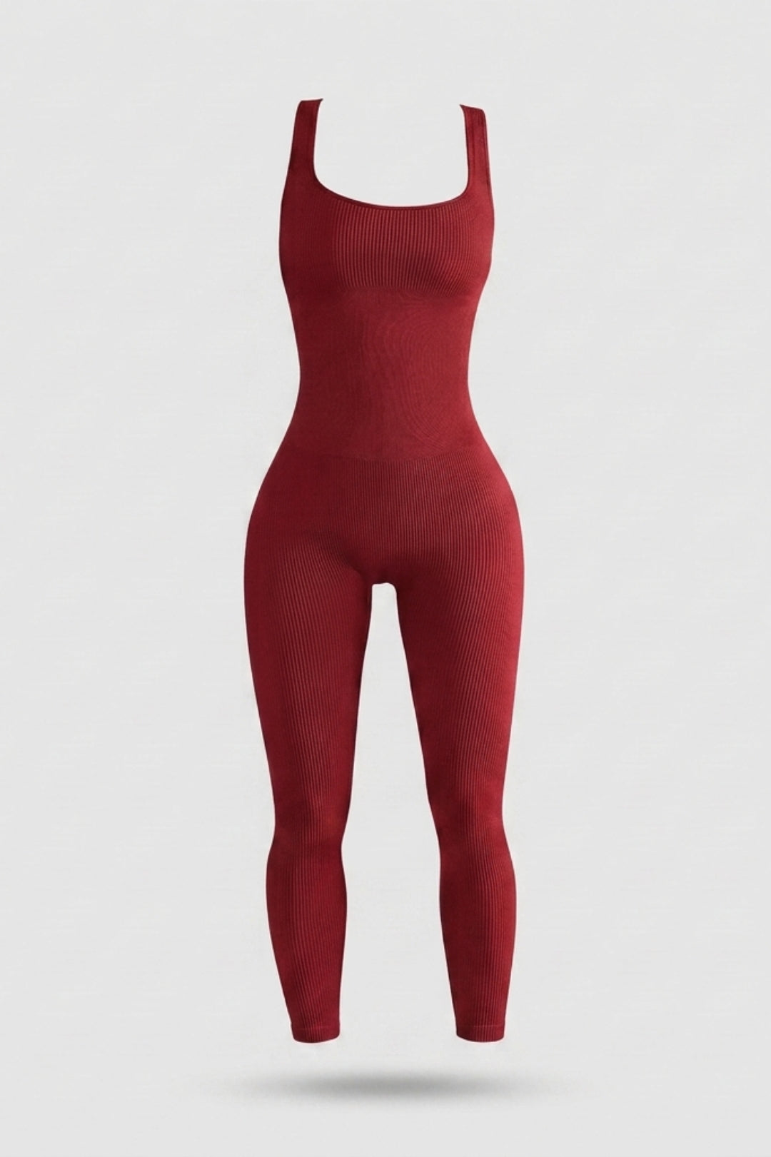 Dames Sculpting Onesie | Ribbed Stretch Fit | Mouwloze Activewear Jumpsuit