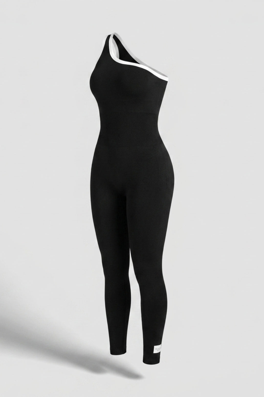 Dames Sport Jumpsuit | Sculpting Fit | One Shoulder | Activewear Onesie