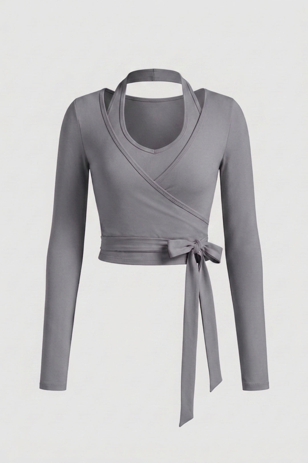 Dames Yoga Top | Wrap Sport Top | Lange Mouwen Activewear Top