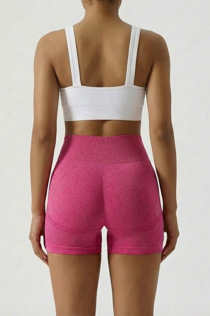 Damessportshorts | Hoge taille | Naadloos & buikcorrigerend