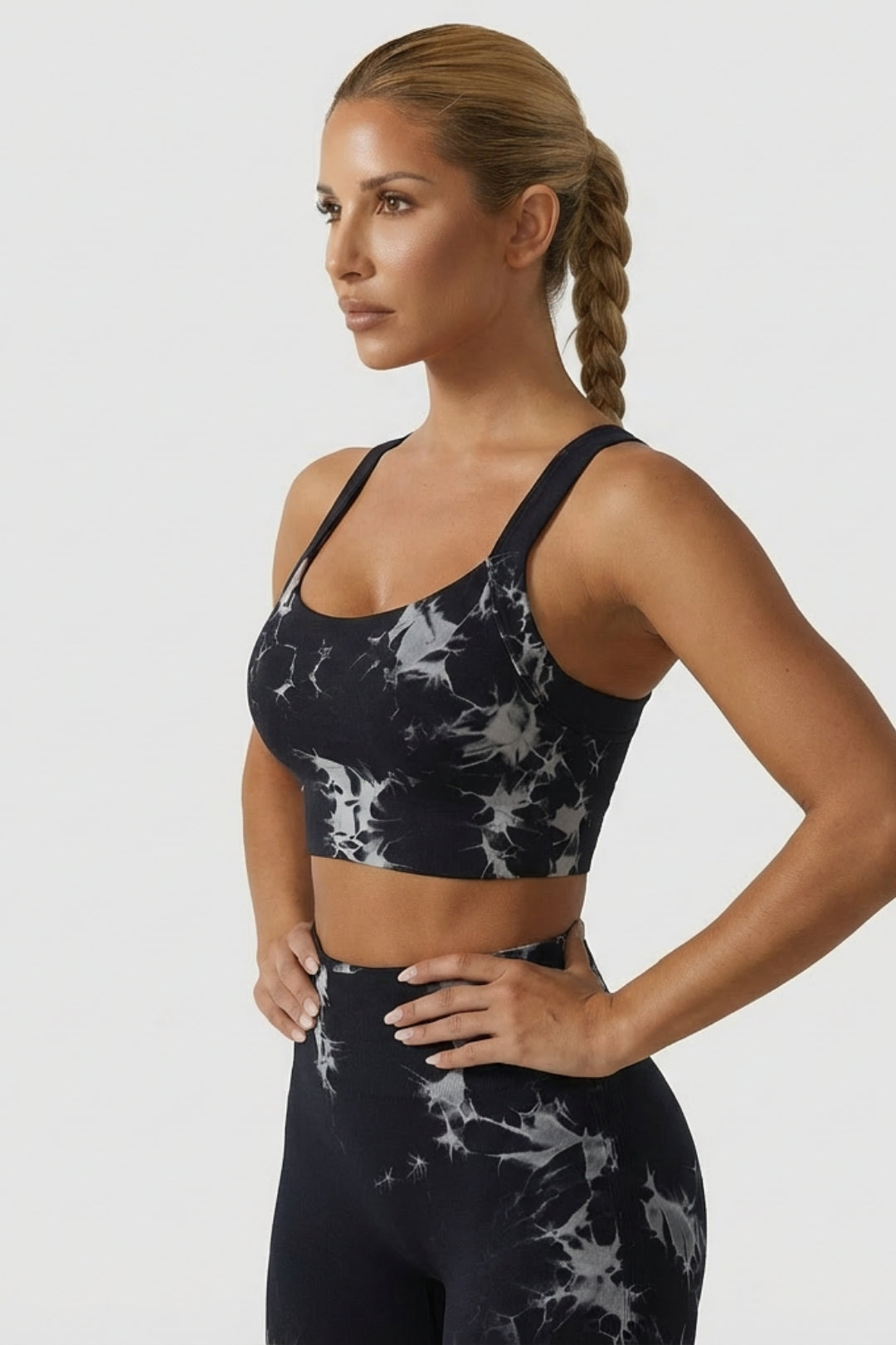 Women's Sports Bra Top | Seamless Tie-Dye | Breathable & Stretch