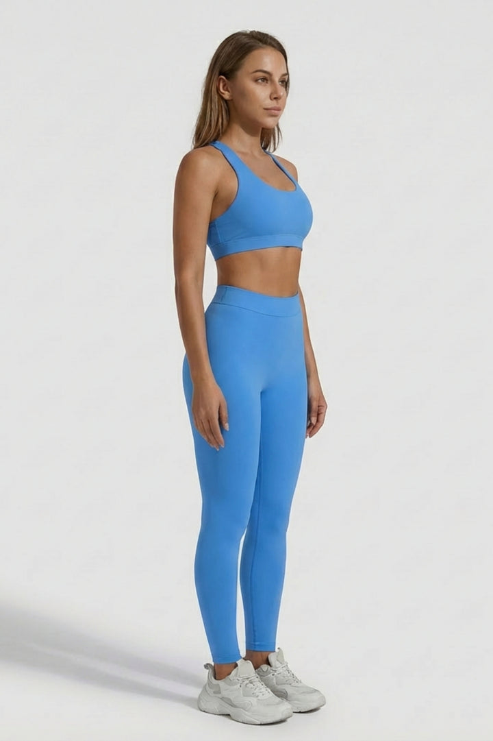 Fitnesslegging voor dames | Hoge taille | Huidskleurige look & billenlift