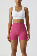 Damessportshorts | Hoge taille | Naadloos & buikcorrigerend