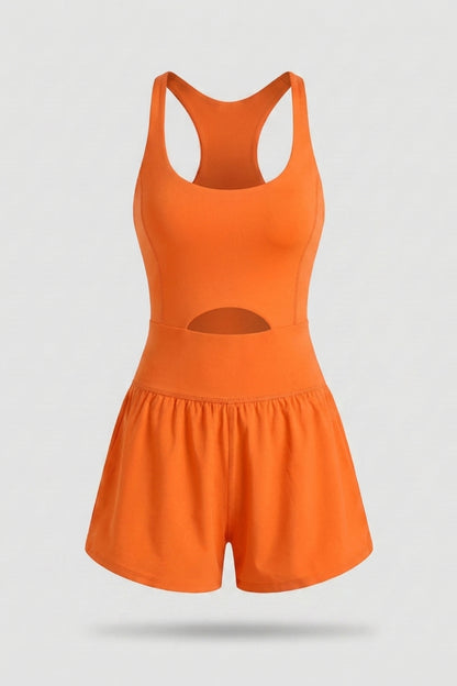 Dames Activewear Jumpsuit | Racerback | One Piece Met Short