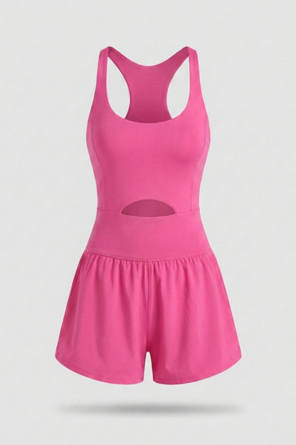 Dames Activewear Jumpsuit | Racerback | One Piece Met Short