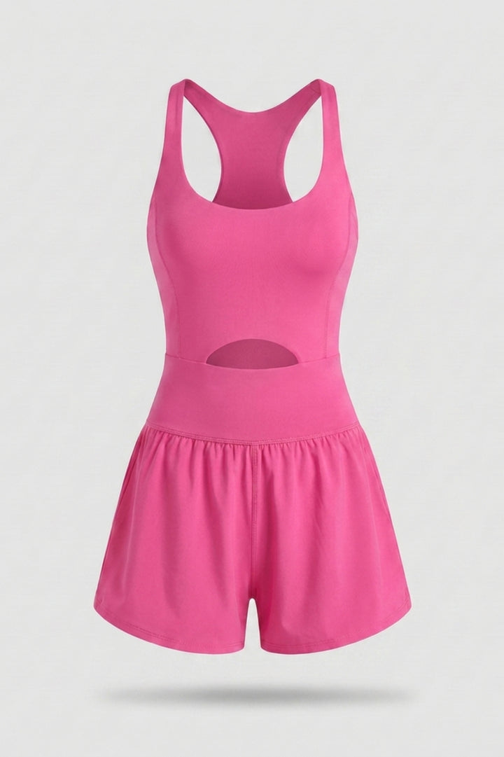 Dames Activewear Jumpsuit | Racerback | One Piece Met Short