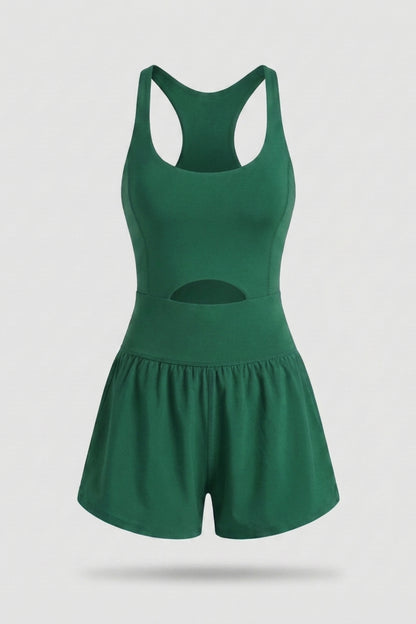 Dames Activewear Jumpsuit | Racerback | One Piece Met Short