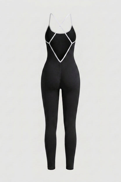 Dames Activewear Onesie | Aansluitende Fit | Strappy Yoga Jumpsuit