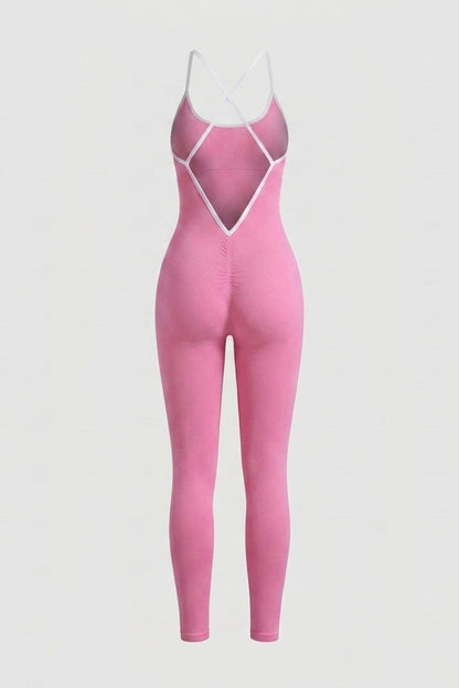 Dames Activewear Onesie | Aansluitende Fit | Strappy Yoga Jumpsuit