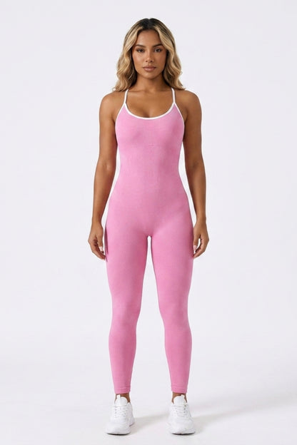 Dames Activewear Onesie | Aansluitende Fit | Strappy Yoga Jumpsuit