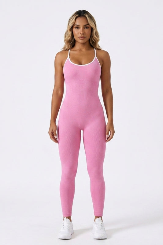 Dames Activewear Onesie | Aansluitende Fit | Strappy Yoga Jumpsuit