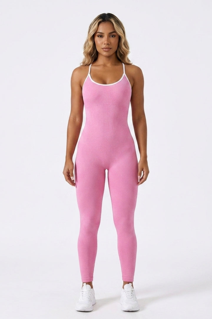 Dames Activewear Onesie | Aansluitende Fit | Strappy Yoga Jumpsuit