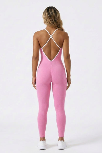 Dames Activewear Onesie | Aansluitende Fit | Strappy Yoga Jumpsuit