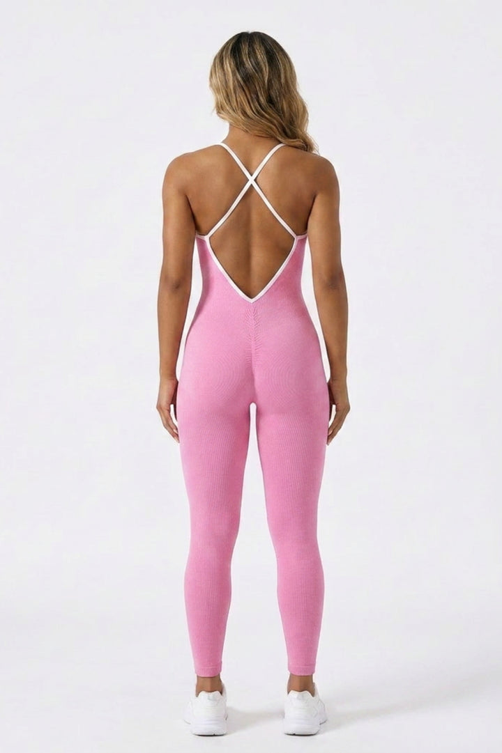 Dames Activewear Onesie | Aansluitende Fit | Strappy Yoga Jumpsuit