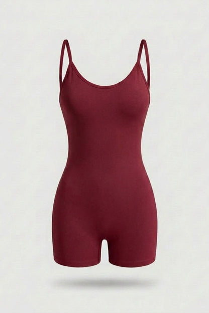 Dames Activewear Onesie | Sculpting Fit | Korte Pijpen | Strappy Sport Jumpsuit