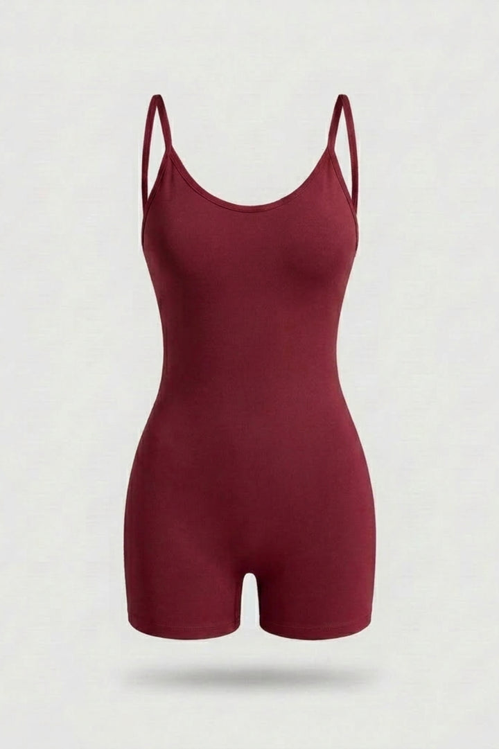 Dames Activewear Onesie | Sculpting Fit | Korte Pijpen | Strappy Sport Jumpsuit