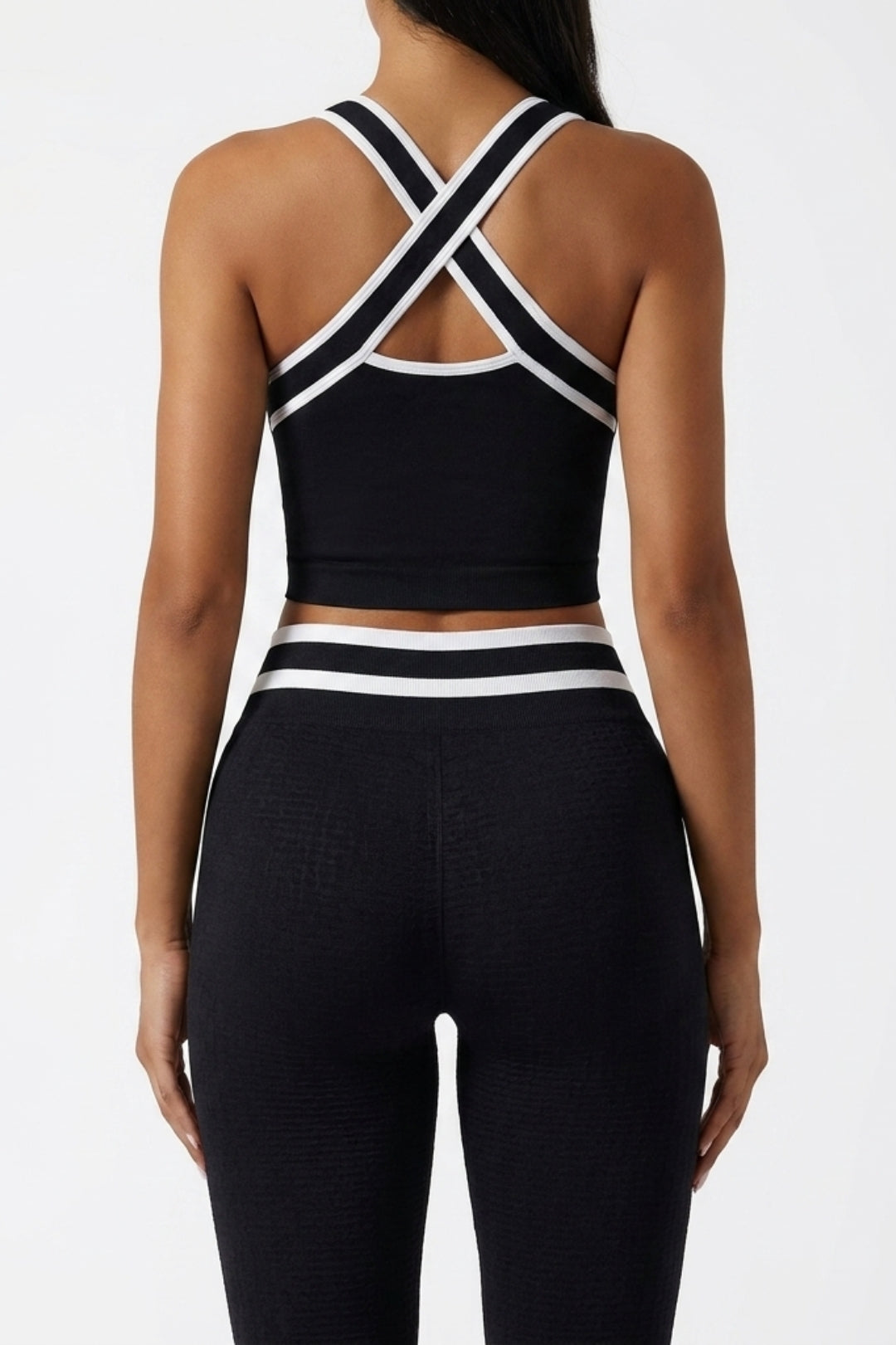 Dames Activewear Set | Sculpting Fit | Contrast Bies | Sportieve Workout Outfit