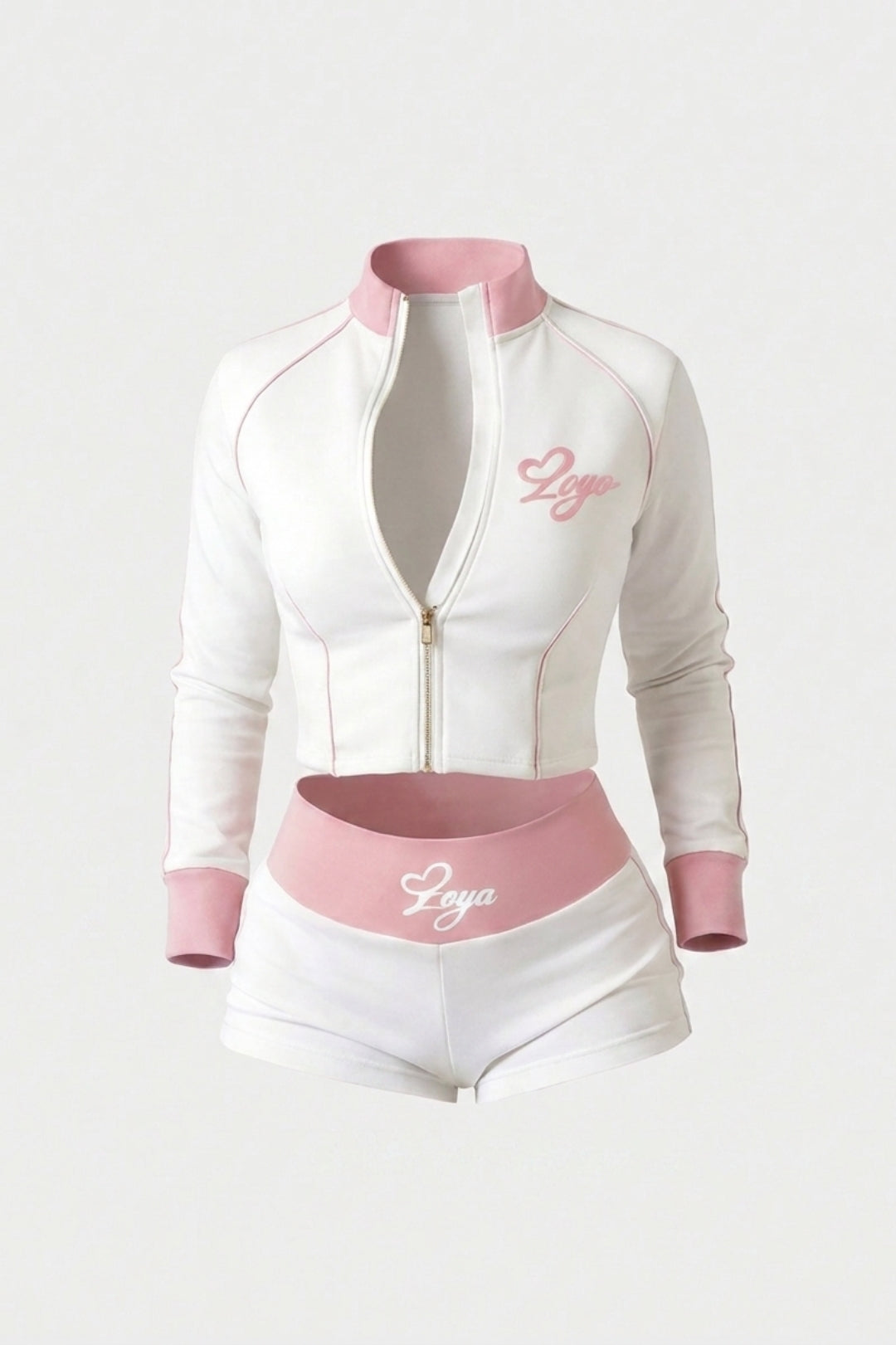 Dames Activewear Set | Sculpting Fit | Cropped Vest | Sportieve Shorts Set