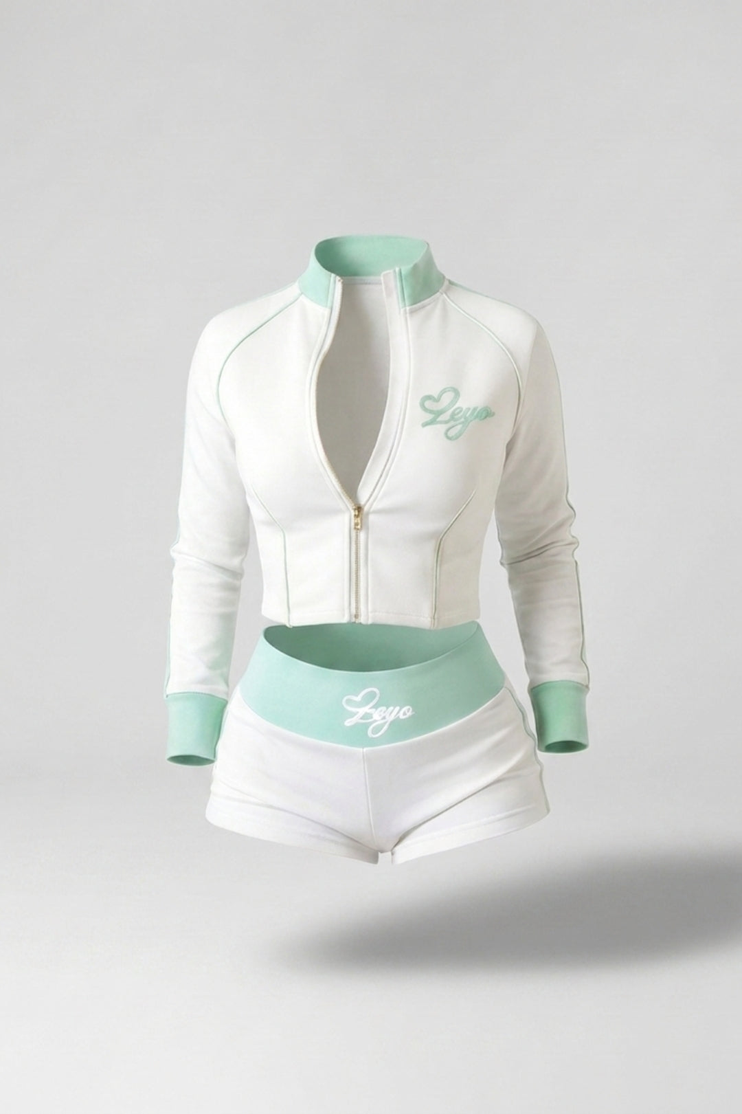 Dames Activewear Set | Sculpting Fit | Cropped Vest | Sportieve Shorts Set