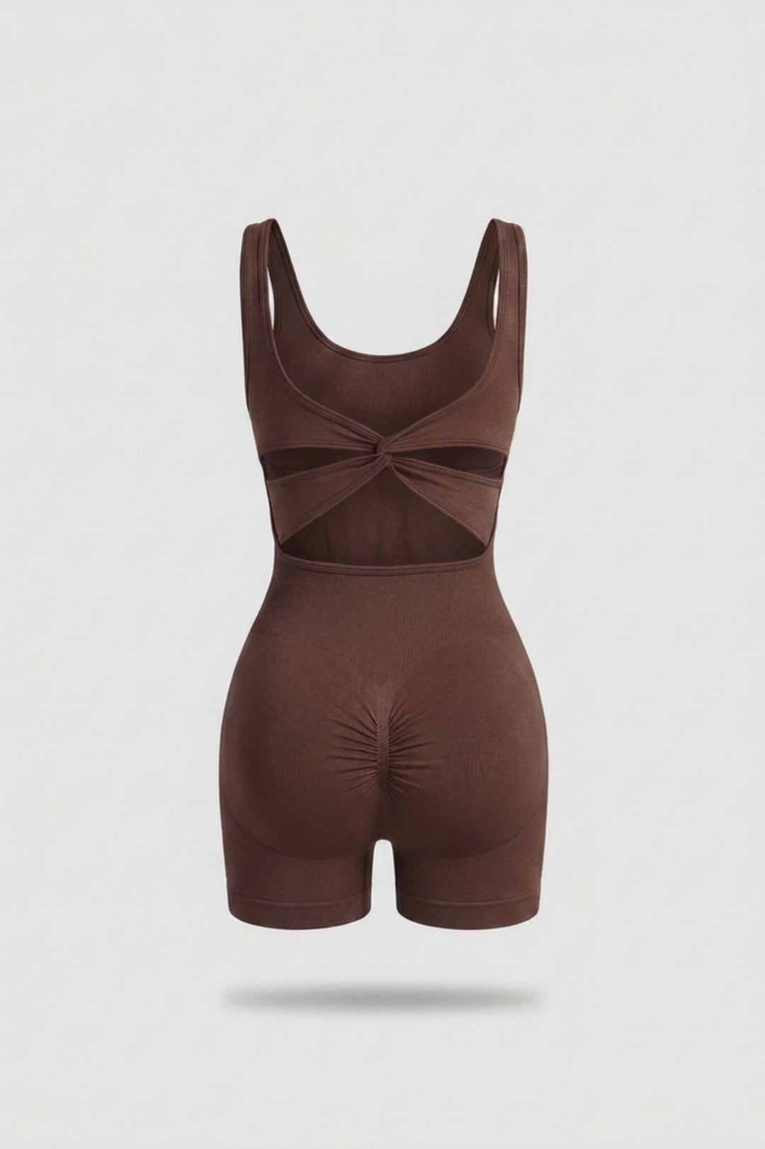 Dames Biker One Piece | Aansluitende Fit | Scrunch Detail | Open Rug Sport One Piece