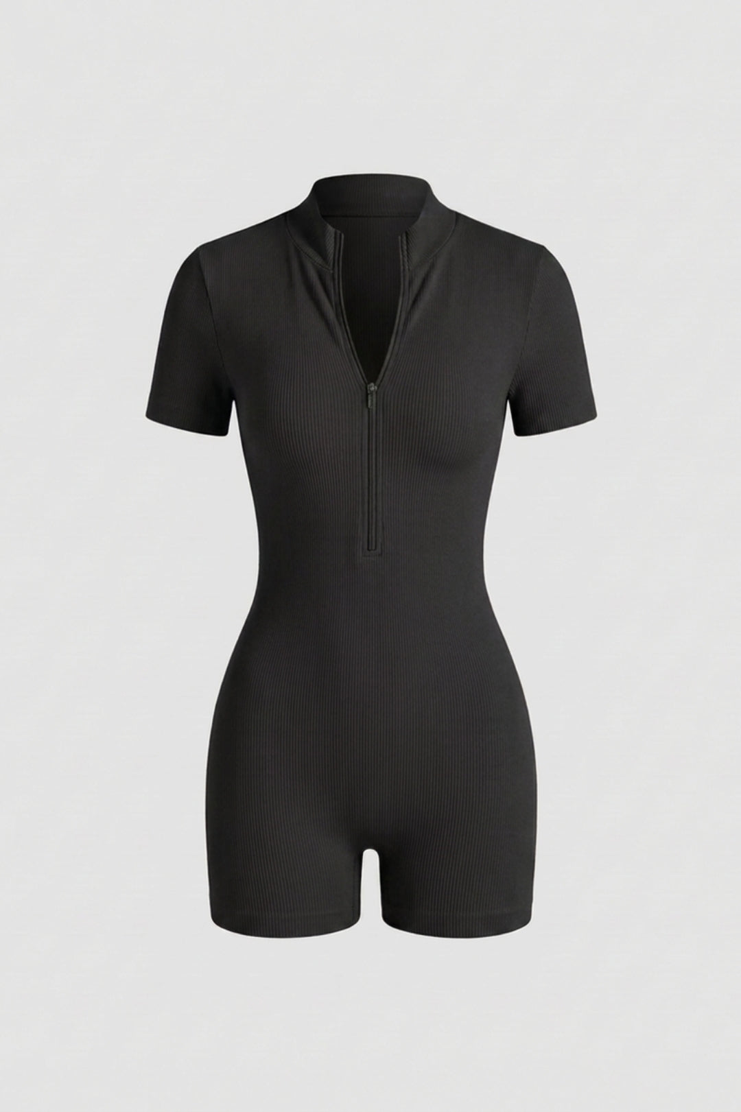 Dames Biker One Piece | Sculpting Fit | Korte Mouwen | Sportieve Workout Jumpsuit