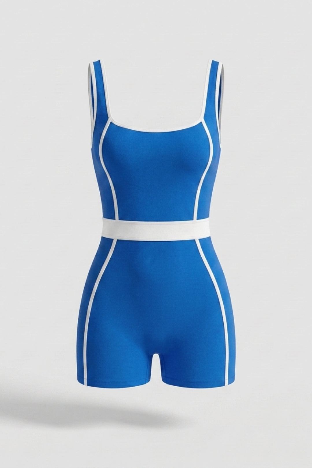 Dames Biker jumpsuit | Aansluitende Fit | Contrast Bies | Sportieve One-Piece