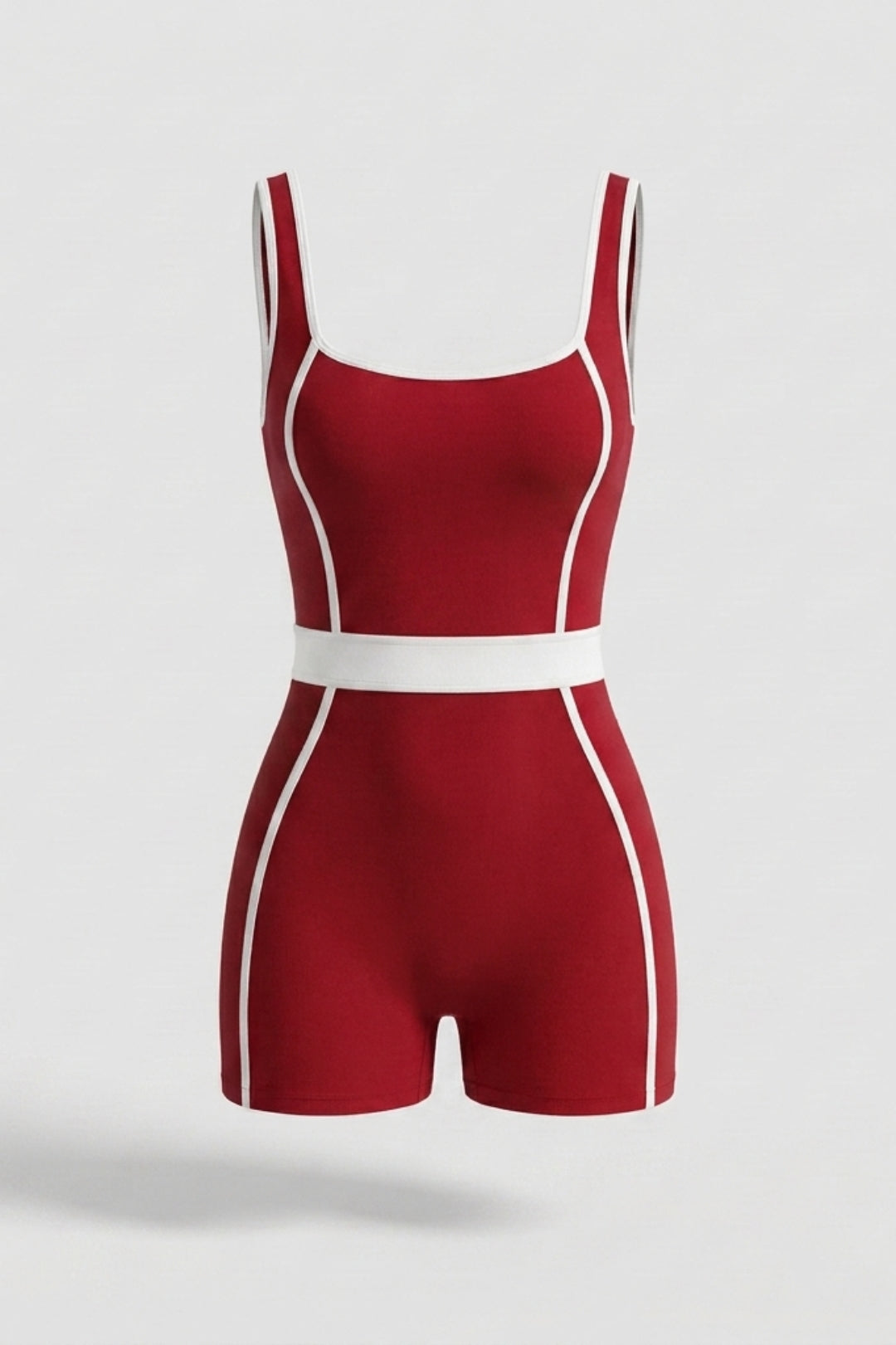 Dames Biker jumpsuit | Aansluitende Fit | Contrast Bies | Sportieve One-Piece