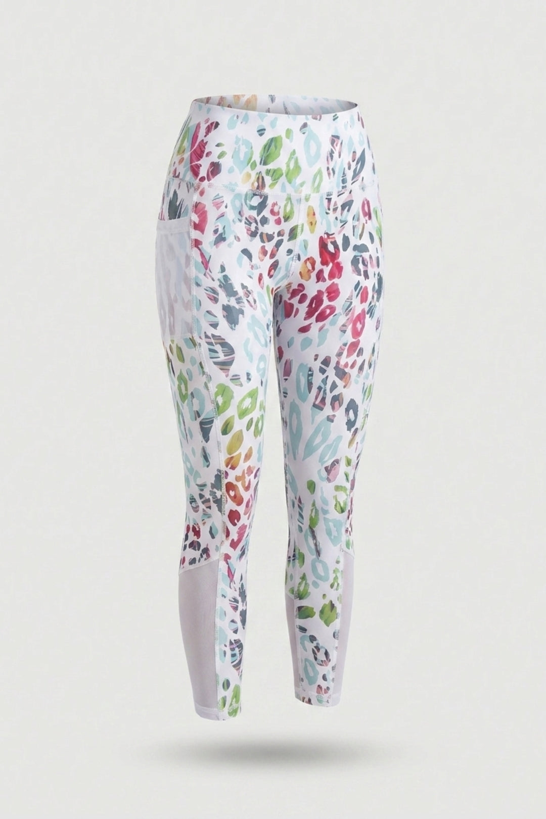 Dames Capri Legging | Sculpting Fit | Marble Print | Sportlegging Met Zak