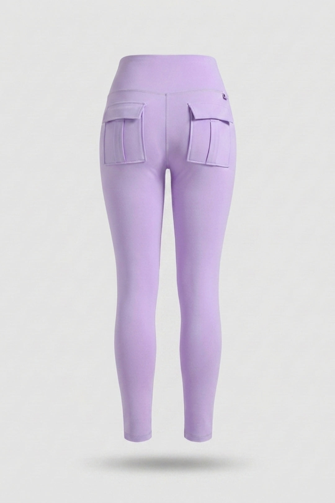 Dames Cargo Legging | Sculpting Fit | High Waist | Lichtblauwe Sportlegging Met Zakken