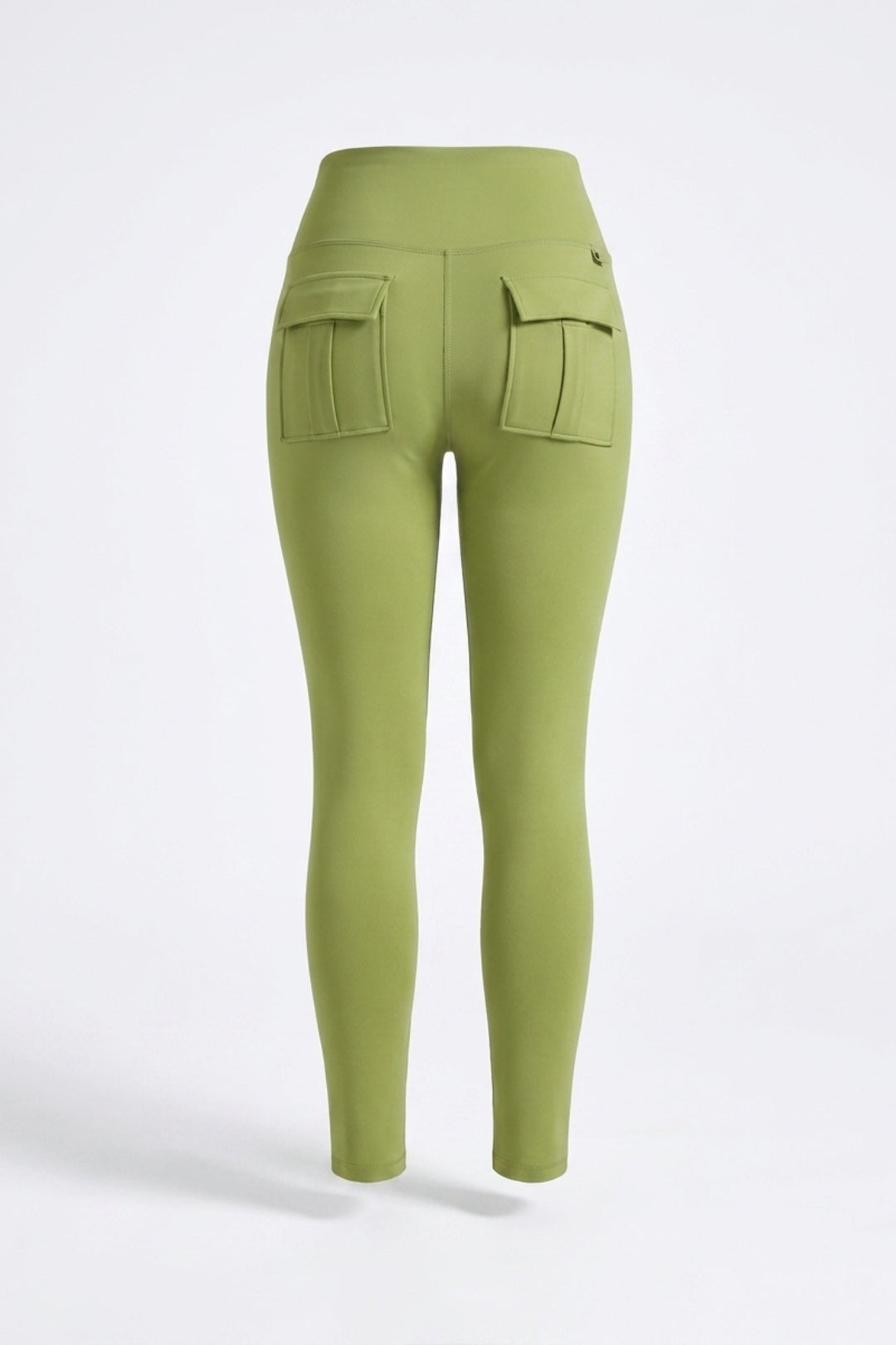 Dames Cargo Legging | Sculpting Fit | High Waist | Lichtblauwe Sportlegging Met Zakken