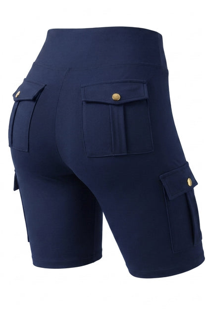 Dames Cargo Shorts | Sculpting Fit | High Waist | Biker Short Met Zakken