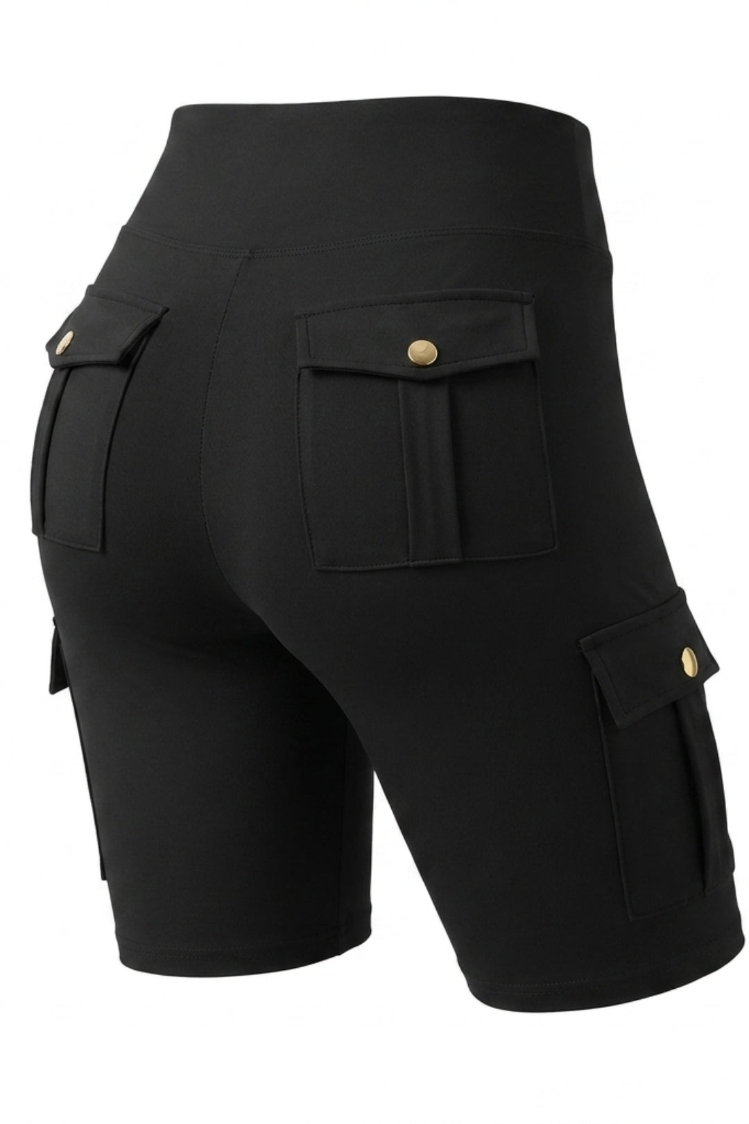 Dames Cargo Shorts | Sculpting Fit | High Waist | Biker Short Met Zakken