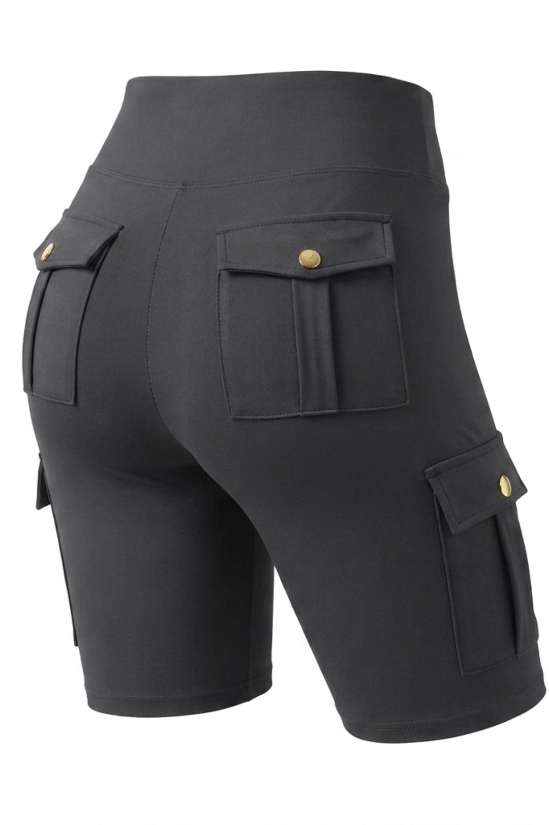 Dames Cargo Shorts | Sculpting Fit | High Waist | Biker Short Met Zakken