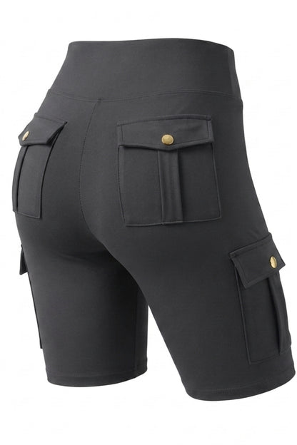 Dames Cargo Shorts | Sculpting Fit | High Waist | Biker Short Met Zakken
