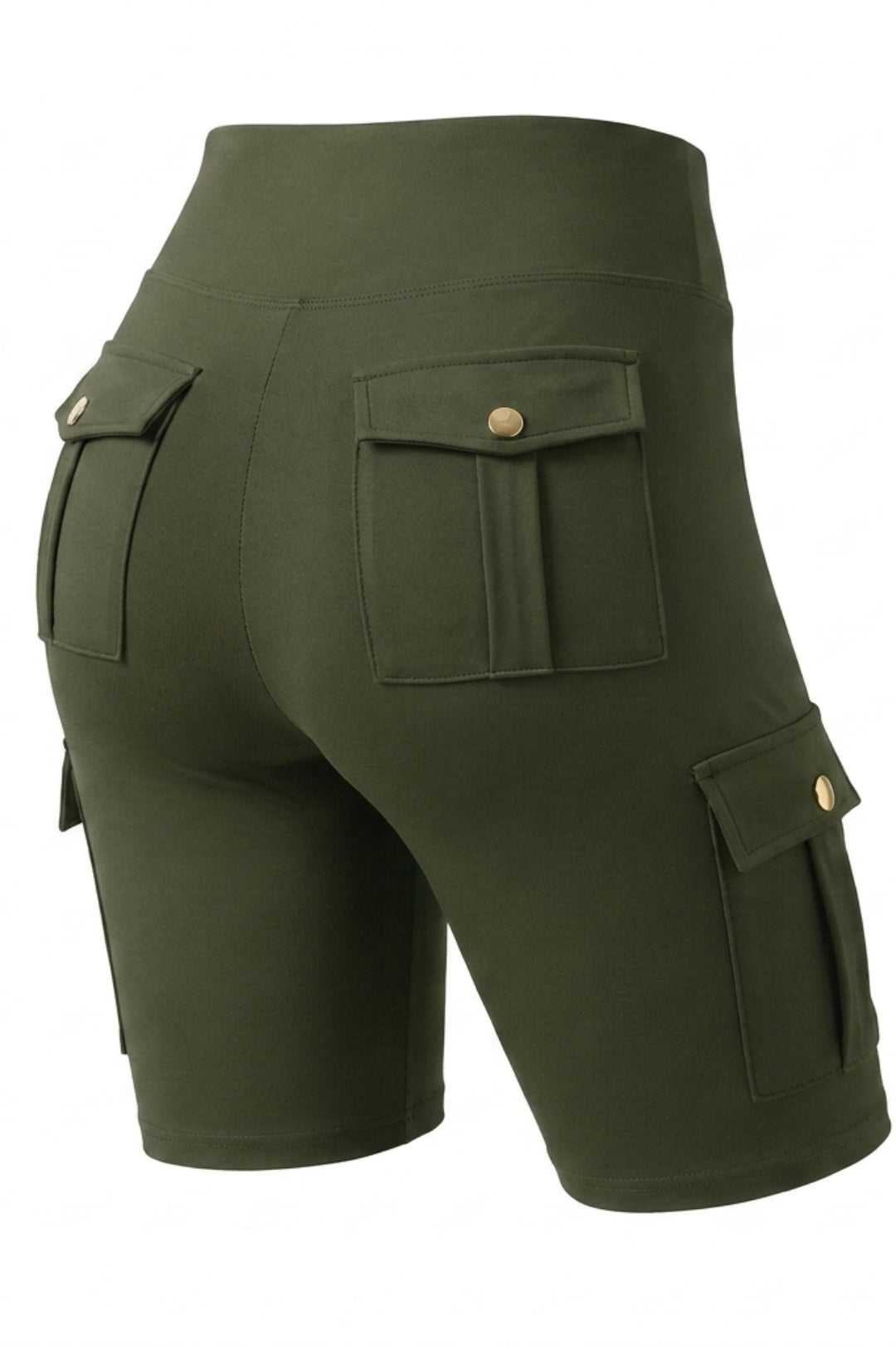Dames Cargo Shorts | Sculpting Fit | High Waist | Biker Short Met Zakken