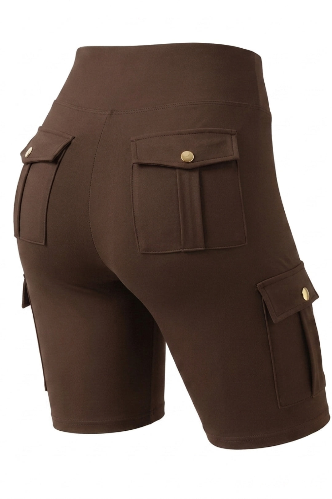 Dames Cargo Shorts | Sculpting Fit | High Waist | Biker Short Met Zakken