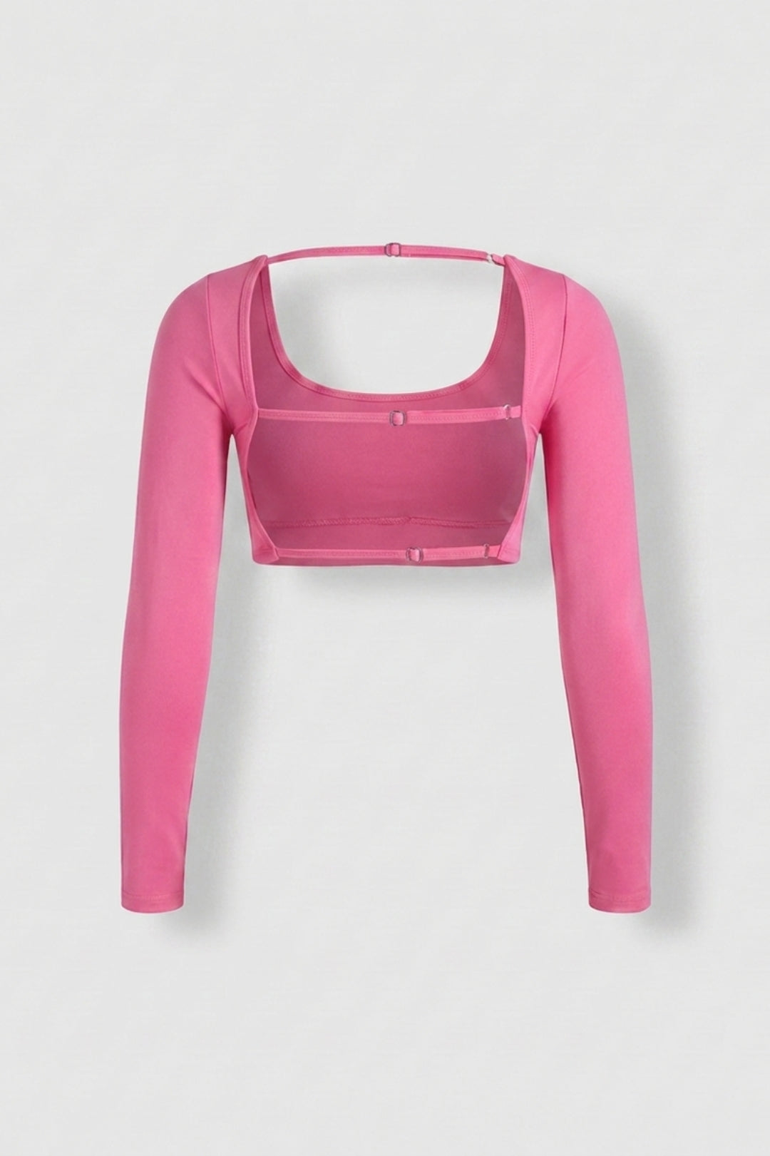 Dames Crop Sport Top | Aansluitende Fit | Open Back | Rode Activewear Top