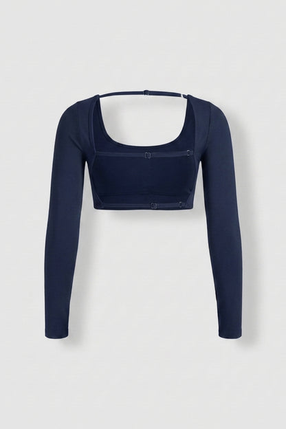 Dames Crop Sport Top | Aansluitende Fit | Open Back | Rode Activewear Top