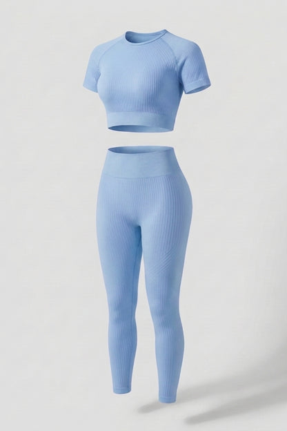 Dames Crop Top En Legging | Aansluitende Fit | High Waist | Workout Set