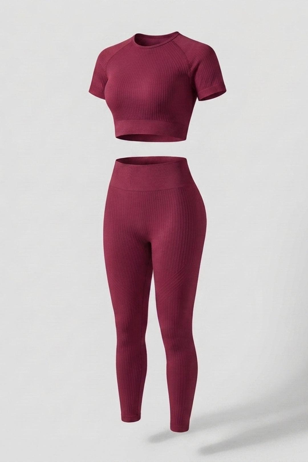 Dames Crop Top En Legging | Aansluitende Fit | High Waist | Workout Set