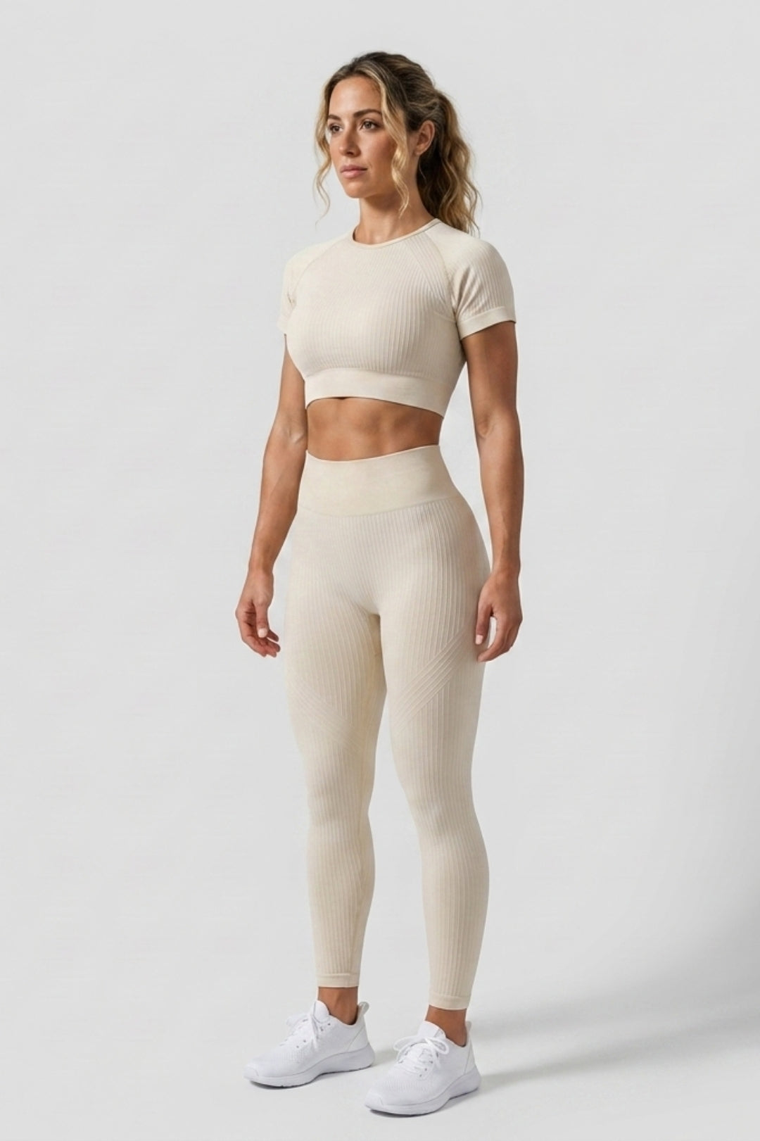 Dames Crop Top En Legging | Aansluitende Fit | High Waist | Workout Set
