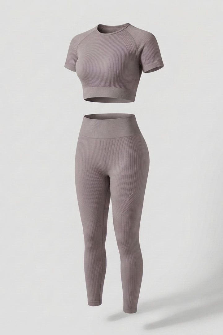 Dames Crop Top En Legging | Aansluitende Fit | High Waist | Workout Set