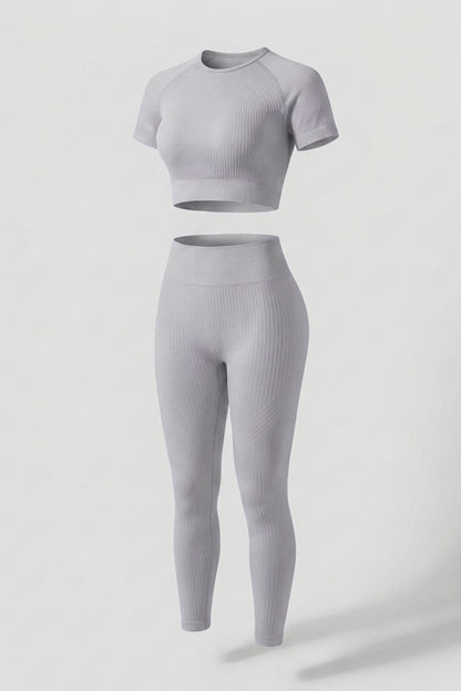 Dames Crop Top En Legging | Aansluitende Fit | High Waist | Workout Set