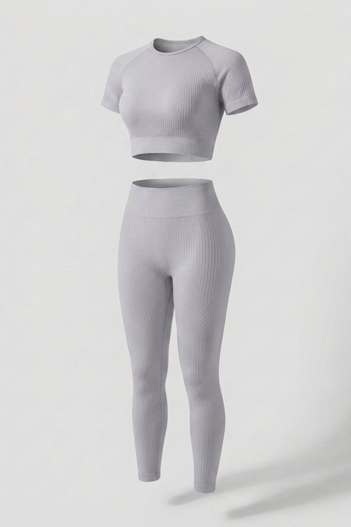 Dames Crop Top En Legging | Aansluitende Fit | High Waist | Workout Set