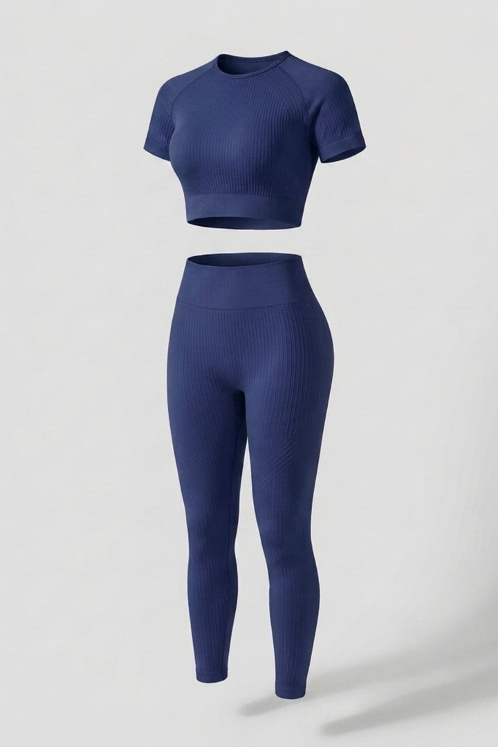 Dames Crop Top En Legging | Aansluitende Fit | High Waist | Workout Set