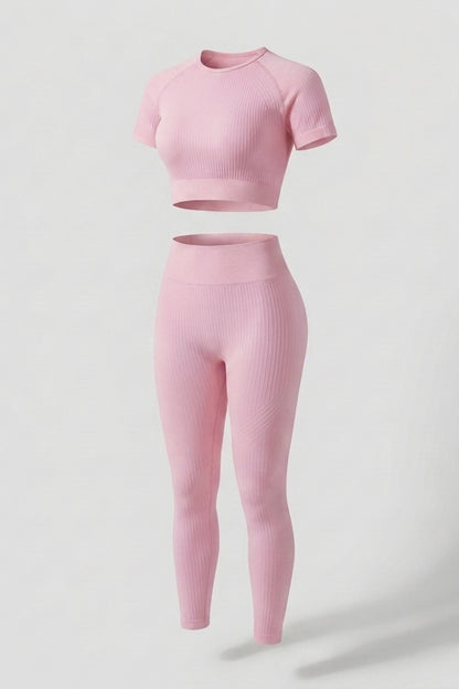 Dames Crop Top En Legging | Aansluitende Fit | High Waist | Workout Set